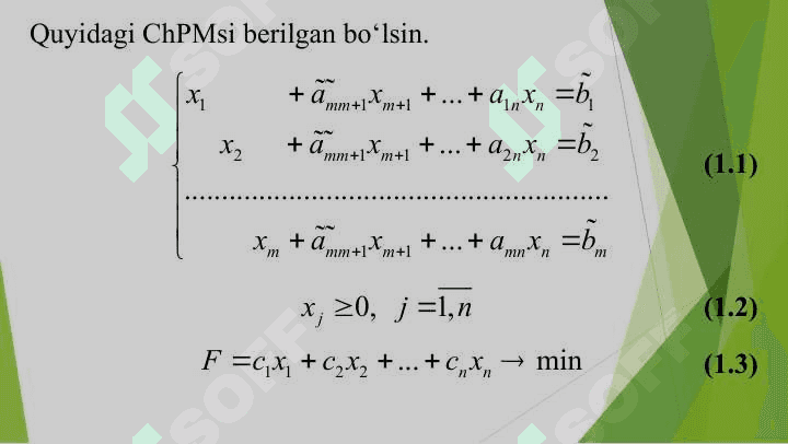 CHIZIQLI PROGRAMMALASHTIRISH MASALASINI SIMPLEKS USULIDA YECHISH 4