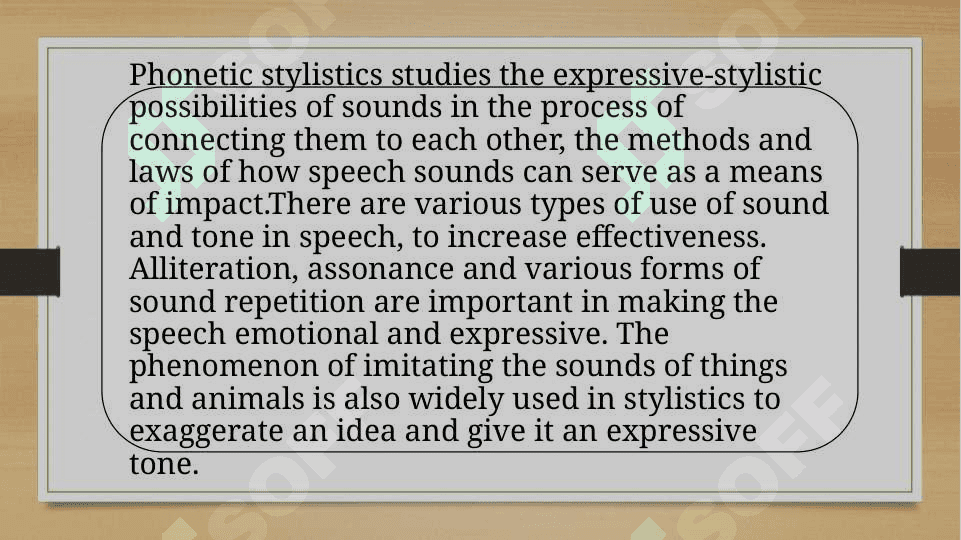 Phonetic stylistic devicesonomatopoeia, alliteration and assonanceni 3