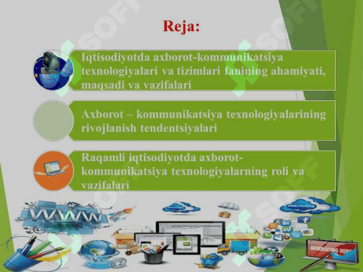 AXBOROT-KOMMUNIKATSIYA TЕXNOLOGIYALARINING IQTISODIYOTDAGI O‘RNI VA VAZIFALARI 2