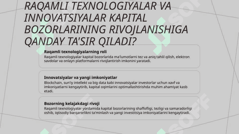 Kapital quyilmalar kapital bozori 6