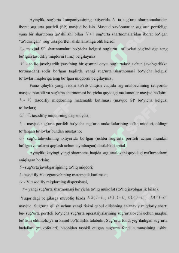 Kvota-proporsional (ulushli) qayta sug'urtalashda aktuar hisoblar 3