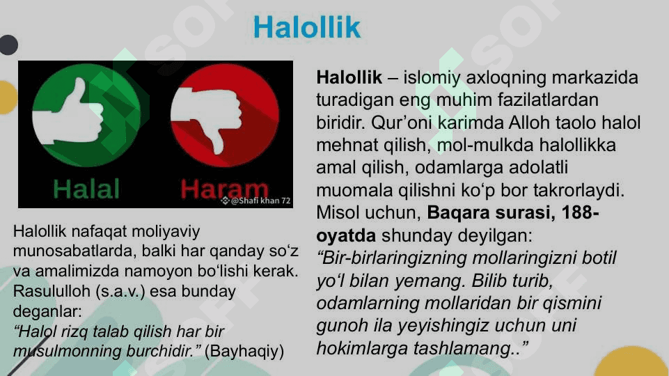 O'zbekiston yoshlarining diniy manbalardagi axloqiy tarbiyaga oid g'oyalarini 5