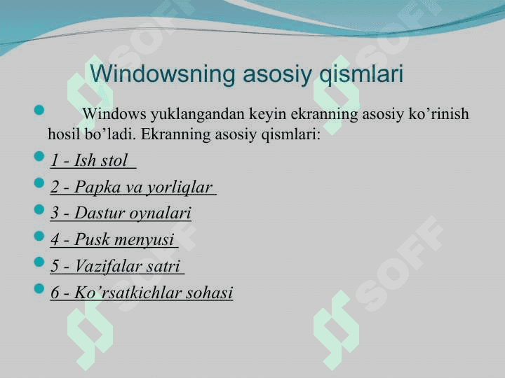 Zamonaviy operatsiontizimlarning qiyosiy tahlili 6