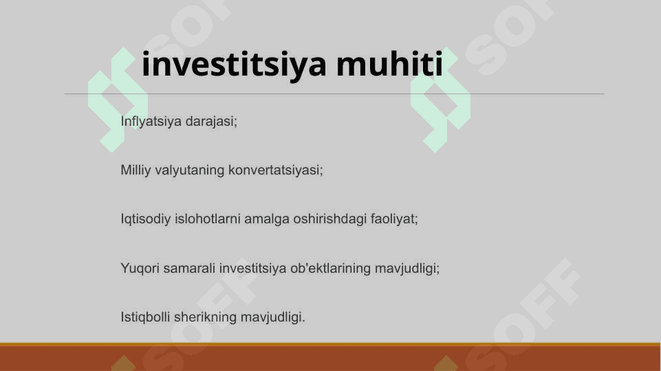 MOLIYAVIY INVESTITSIYALAR HISOBI  МОЛИЯВИЙ ИНВЕСТИЦИЯЛАР ҲИСОБИ 4