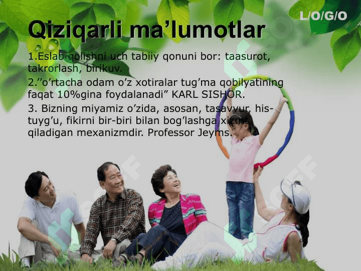 XOTIRADAGI  INDIVIDUAL FARQLAR VA RIVOJLANISHI. 6