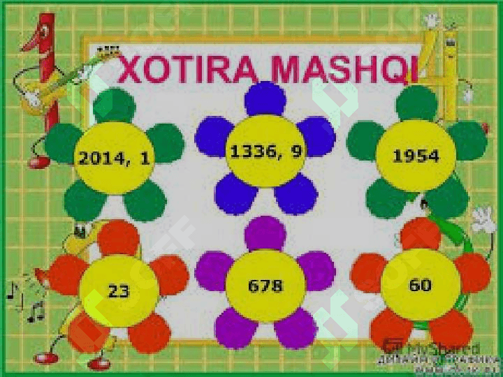 XOTIRADAGI  INDIVIDUAL FARQLAR VA RIVOJLANISHI. 7
