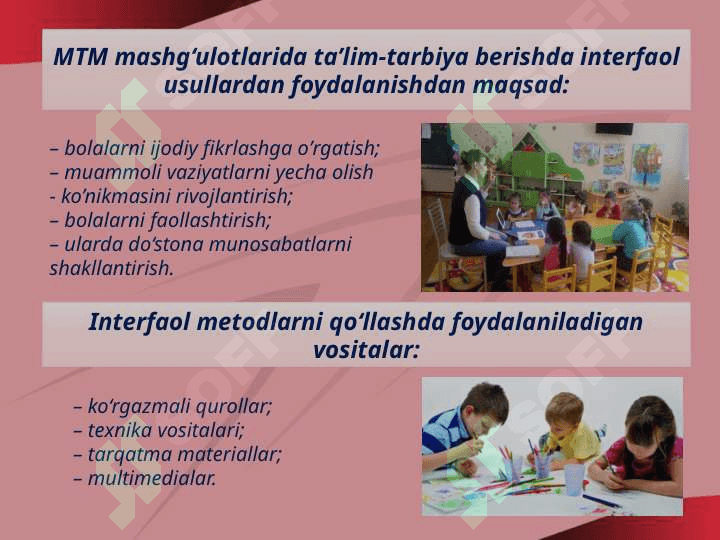 Maktabgacha ta’lim tashkilotlarida multimedia texnologiyalarini joriy etish. 3