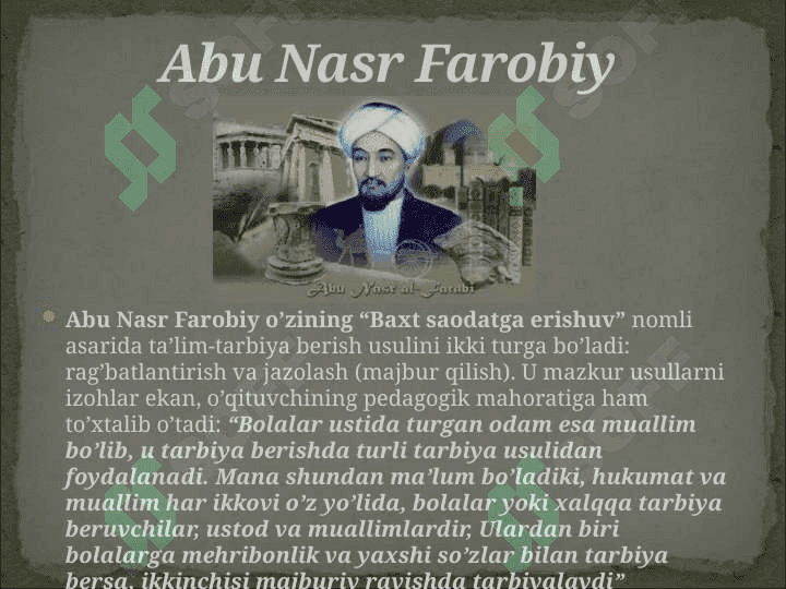 SHARQ VA G‘ARB MUTAFAKKIRLARINING YOSH AVLODNI HAR TOMONLAMA TARBIYALASHGA OID QARASHLARI. 2