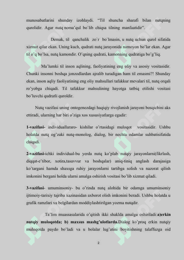 RAVON NUTQNI RIVOJLANTIRISH 2