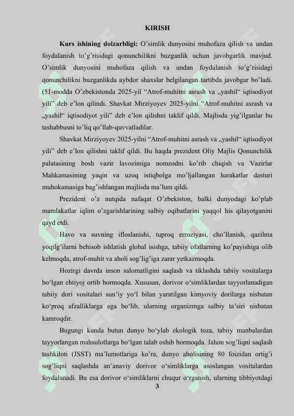 Oʻzbekistonda tarqalgan dorivor oʻsimliklarning ahamiyati 3