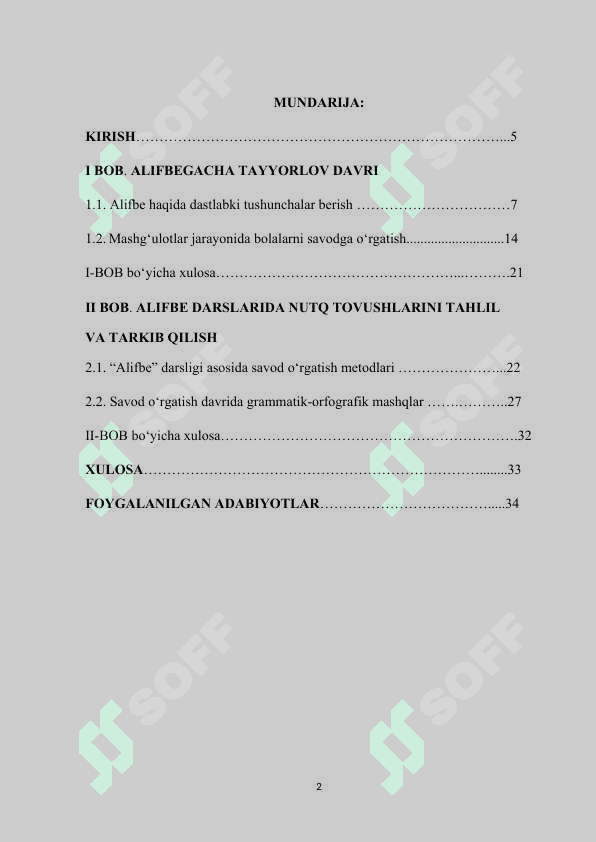 ALIFBE DARSLARIDA NUTQ TOVUSHLARINI TAHLIL VA TARKIB QILISH METODLARINING QO‘LLANISHI 2