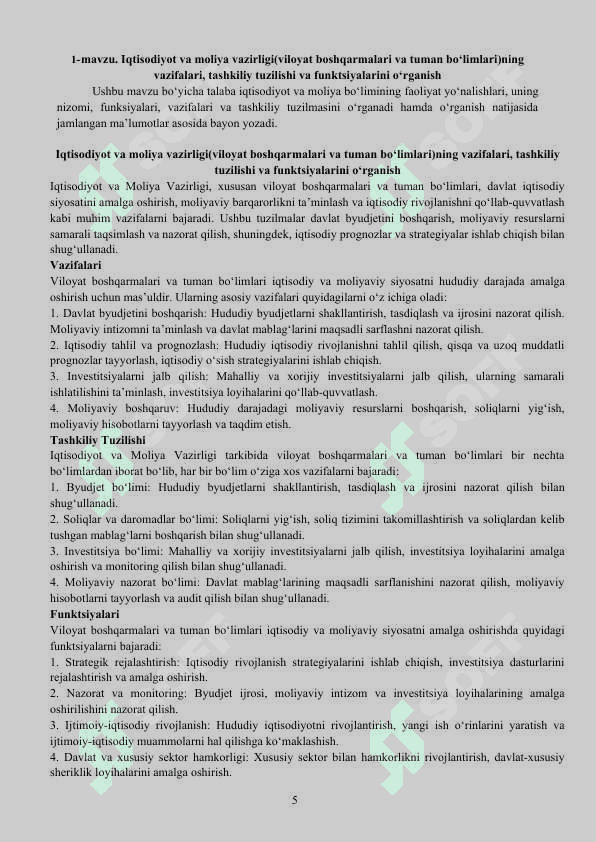 Hisob daftari (Amaliyot kundaligi) 5