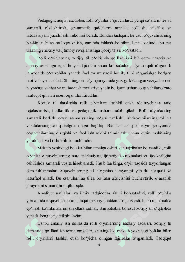 ROLLI O‘YINLARNING XORIJIY TILLARNI O‘QITISHDAGI AHAMIYATI 3