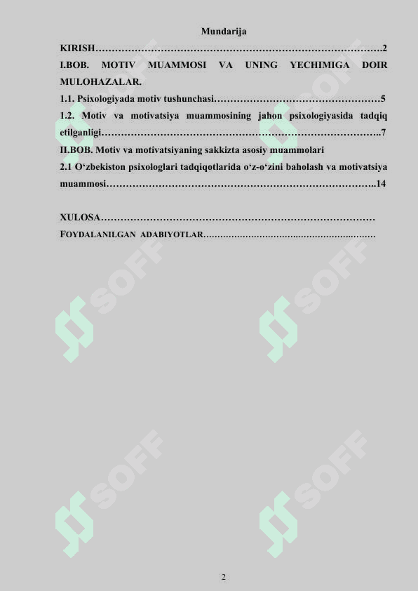 Motiv va motivatsiyaning sakkizta asosiy muammolari 2