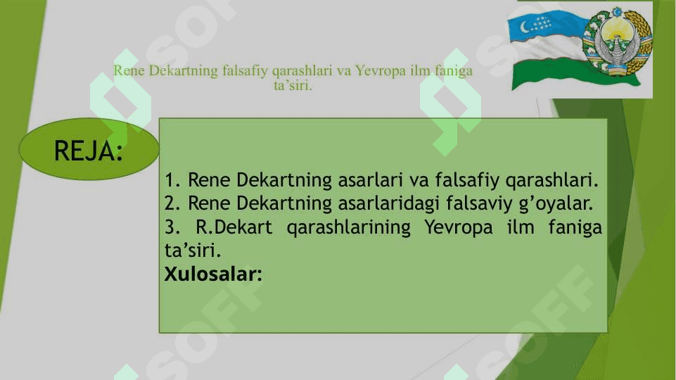 Rene Dekartning falsafiy qarashlari va Yevropa ilm faniga ta’siri 2