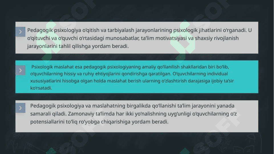 Ta’limda psixologik maslahat (konsultatsiya)ning o‘rni slayd 5