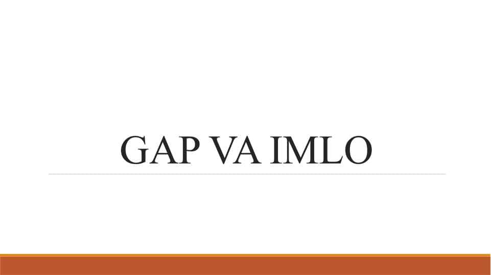GAP VA IMLO 1