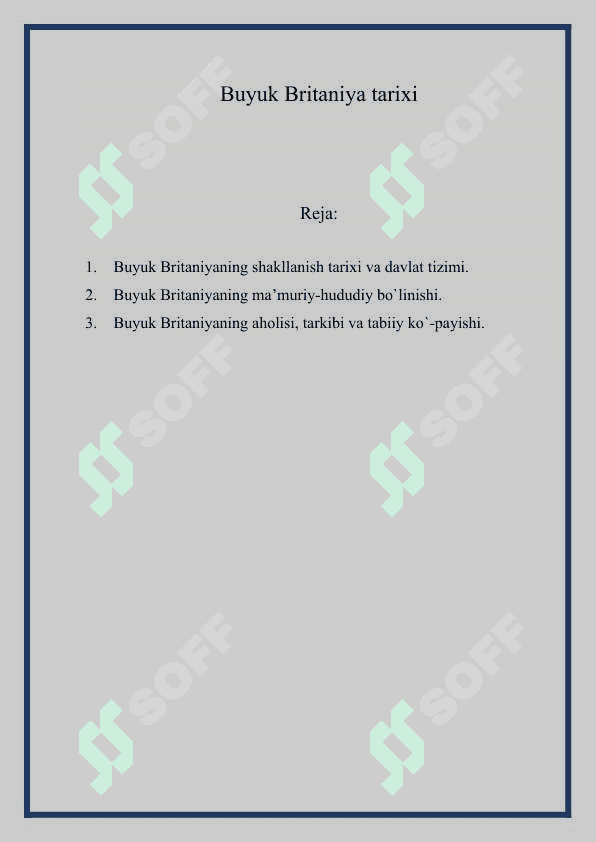 Buyuk Britaniya tarixi 2