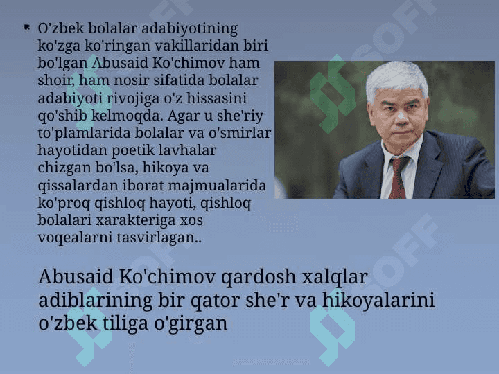 ABUSAID KO'CHIMOV 2