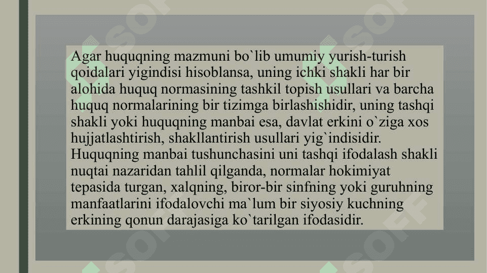 Huquqning manbalari 4