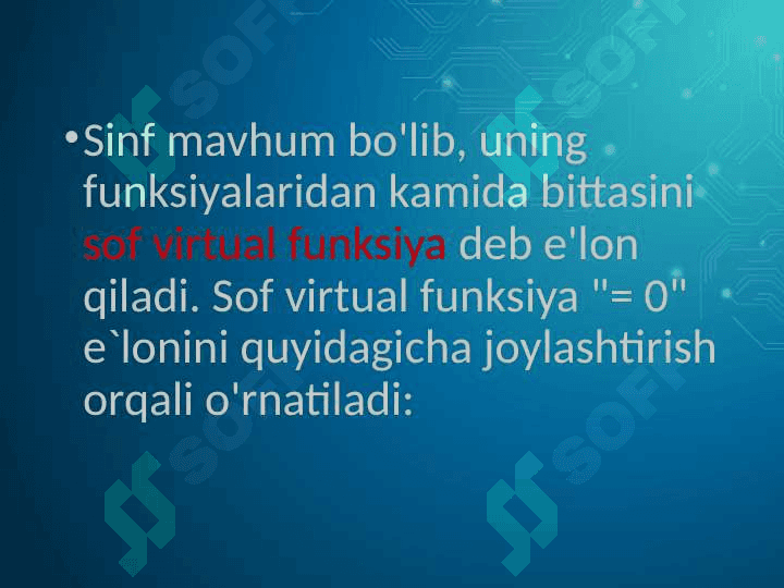 C++da interfeys tushunchasi 7