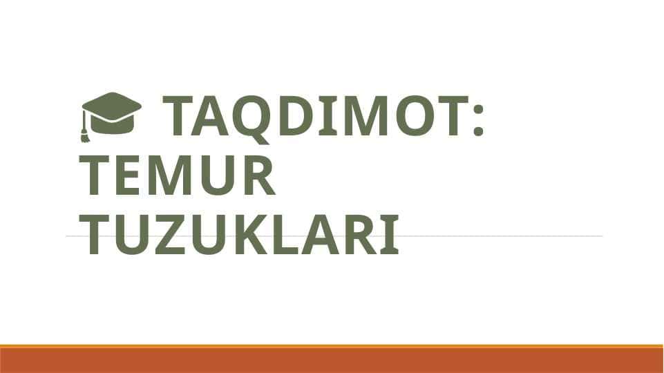 Temur tuzuklari