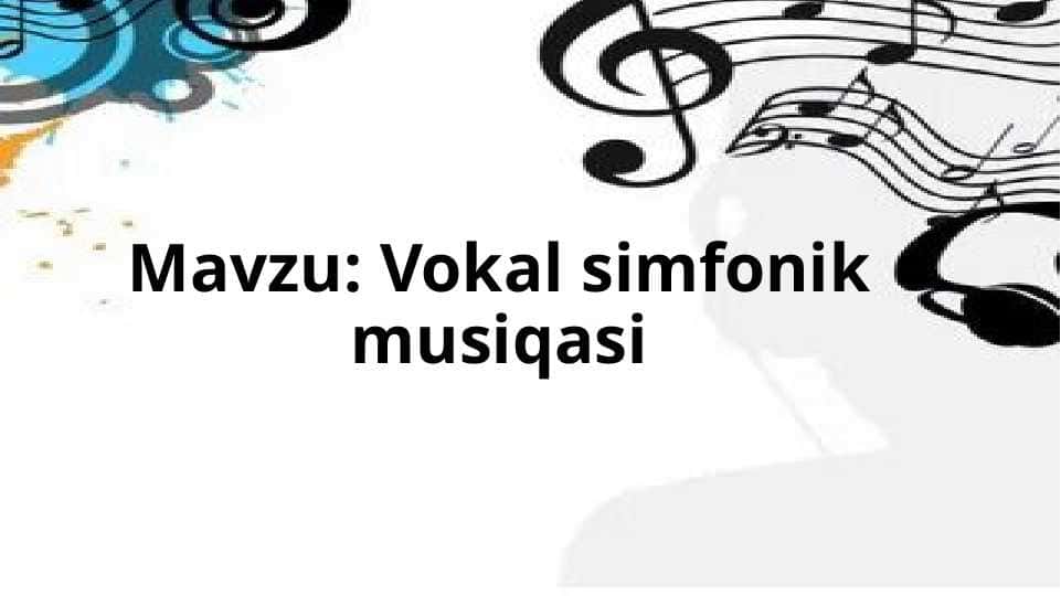 Vokal simfonik musiqasi