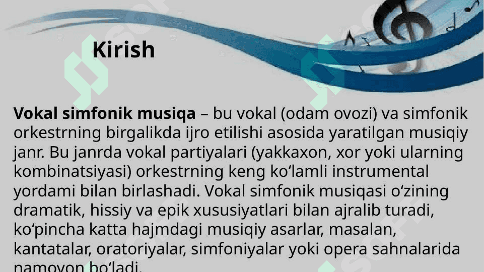 Vokal simfonik musiqasi 2