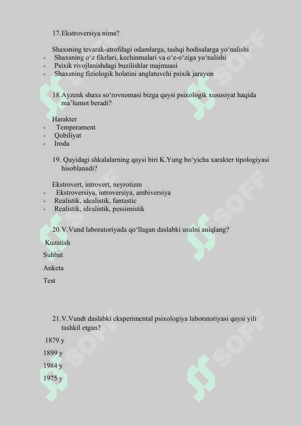 Umumiy psixodiagnostika fanidan 100 ta test 4
