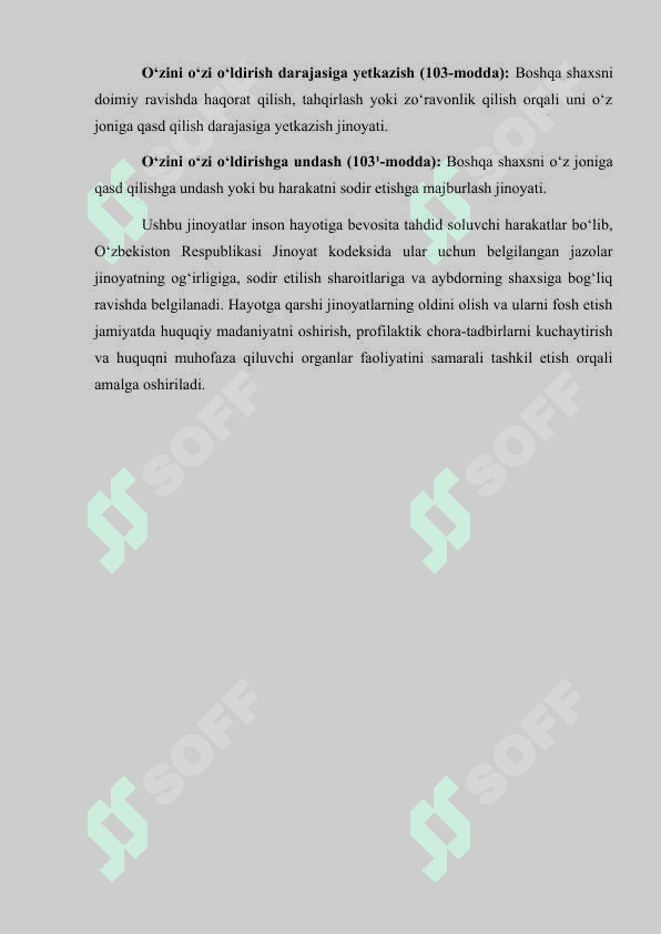 Hayotga qarshi jinoyatlar 6