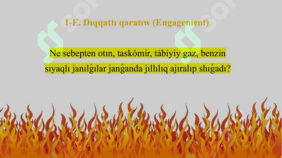 Janılǵınıń salıstırmalı janıw jıllılıǵı_5E 3