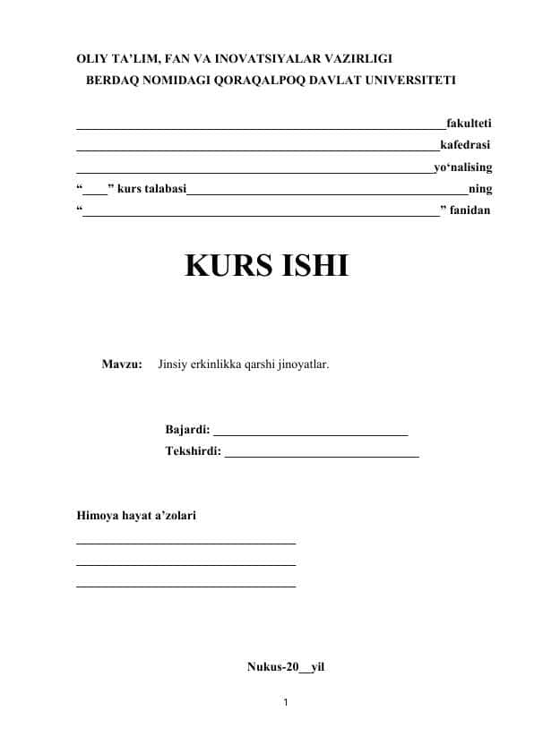 Jinsiy erkinlikka qarshi jinoyatlar