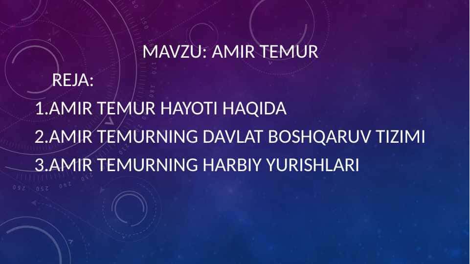 Amir temur 1