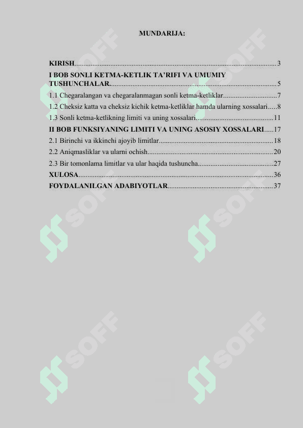 Bir tomonli limitlar. Ikkinchi ajoyib limit 2