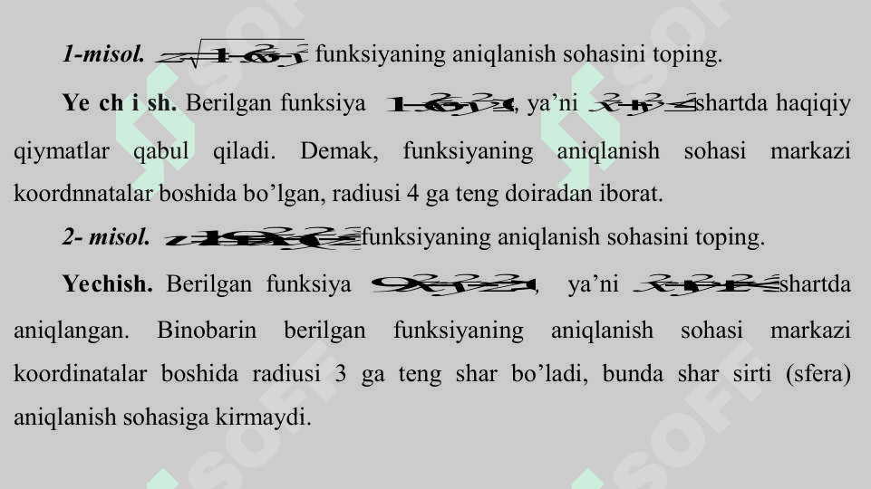 Ikki o'zgaruvchili funksiyaning xususiy hosilasi 3