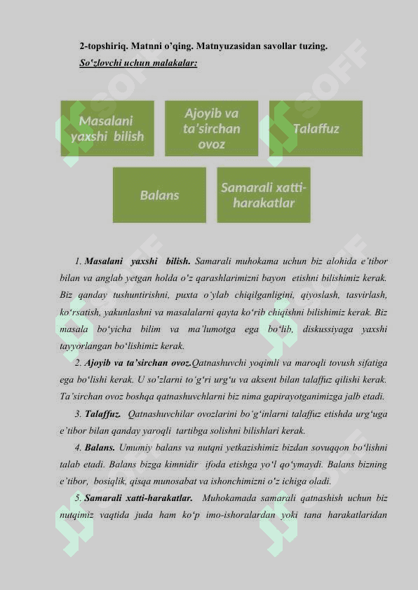 Yozma muloqot. 4