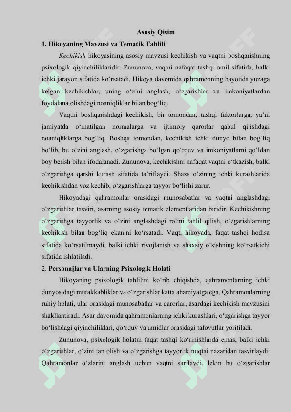 SAIDA ZUNUNOVANING KECHIKISH HIKOYASI TAHLILI QILISH 3