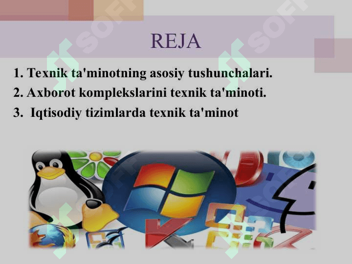 Iqtisodiyotda zamonaviy IKT ning texnik ta’minoti. 2