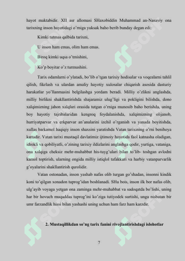 TARIX FANI TADQIQOTLARI 7