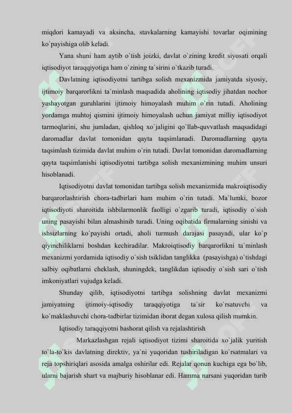 DAVLATNING IQTISODIYOTDAGI ROLI VA VAZIFALARI 8
