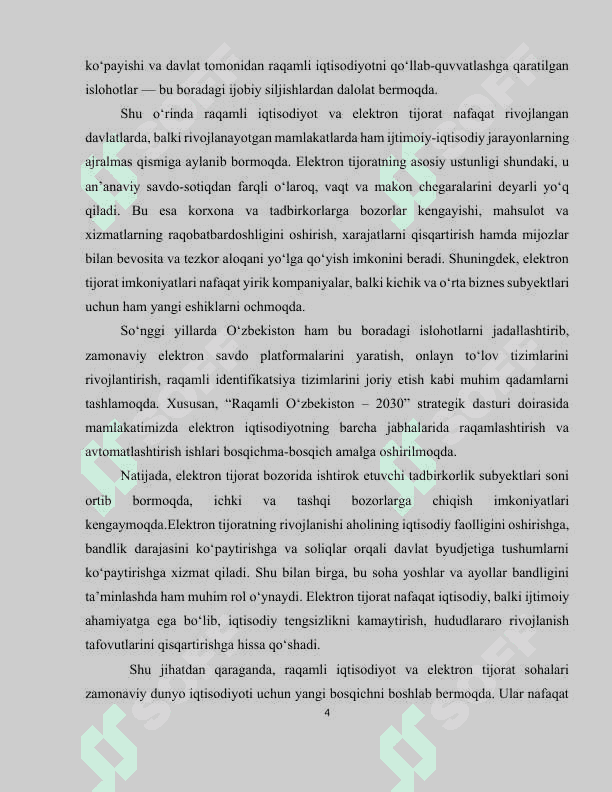 Raqamli Iqtisodiyotda elektron tijoratning rivojlanishi va uning ahamiyati 4