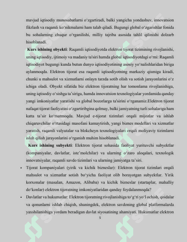 Raqamli Iqtisodiyotda elektron tijoratning rivojlanishi va uning ahamiyati 5
