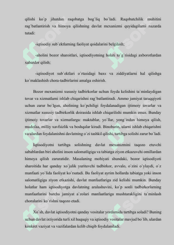 DAVLATNING IQTISODIY ROLI VA VAZIFALARI 6