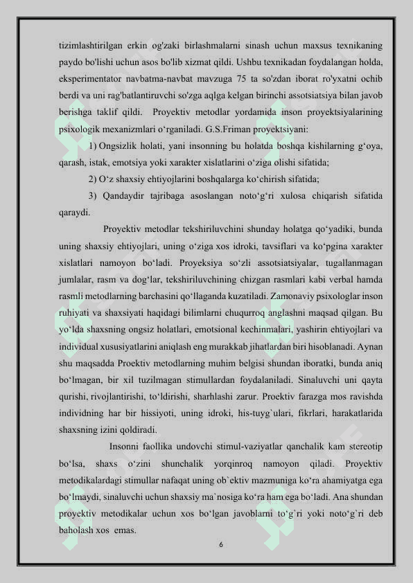 Psixologiyada proyektiv metodlar 6