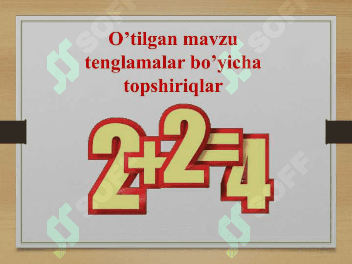 Sonli va harfiy ifodalar 5