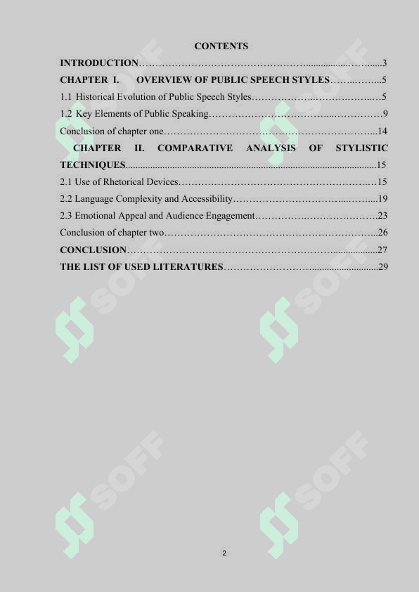 STYLISTIC PECULIARITIES OF PUBLIC SPEECHES 2