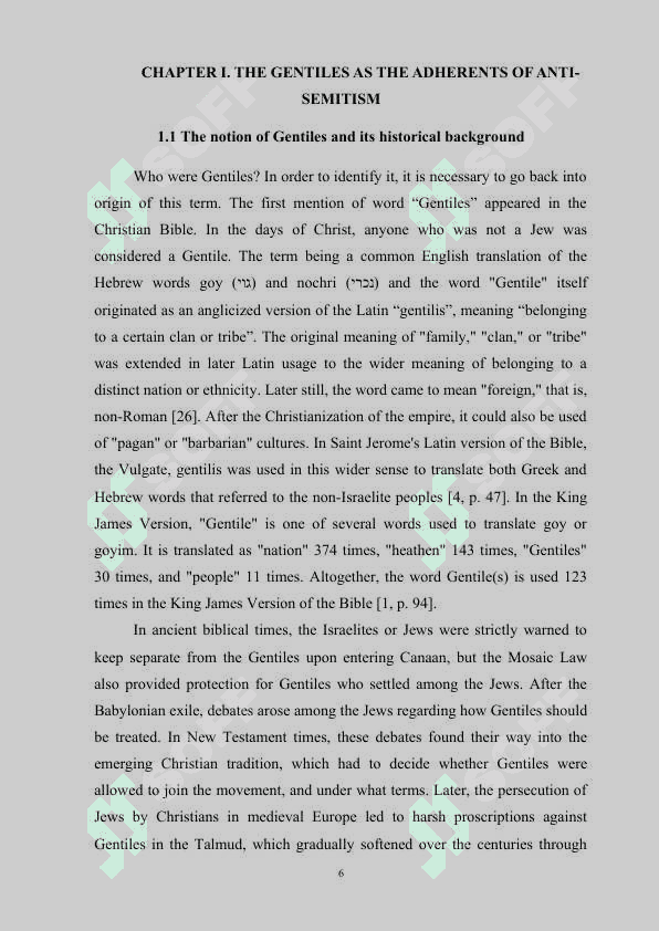 The main images of the Gentiles in English literature 6