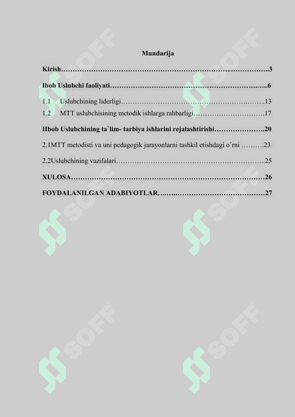 Uslubchining liderlik va rahbarlik xususiyat 2