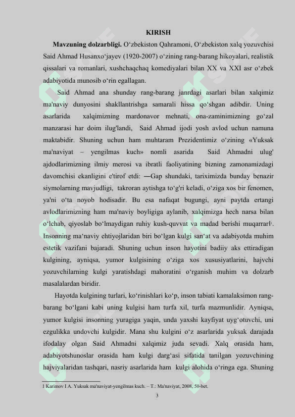 S.AHMAD ROMANLARIDA REALISTIK HAYOT 3