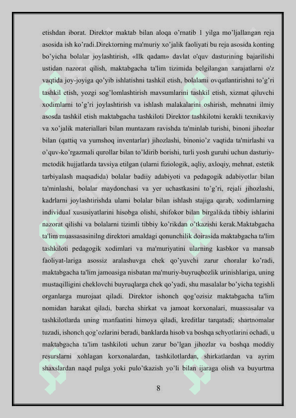 Pedagogik kengash shakllari 8
